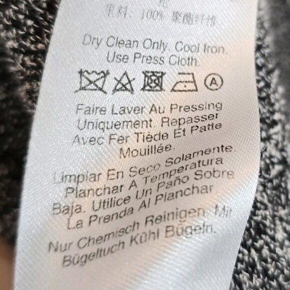 DONNA KARAN Stretch Tweed Sheath Dress Women's 8 Marled Black Gray Preppy Office - Picture 11 of 15